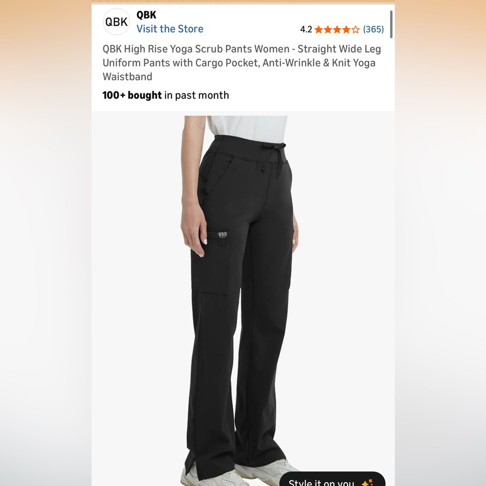 Amazon Black Multi-Pocket Cargo Pants